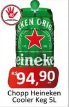 Chopp Heineken Cooler Keg 5L