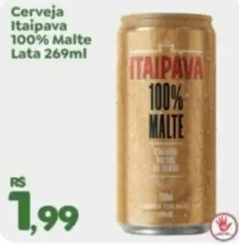 Econômico Atacadão Cerveja Itaipava 100% Malte Lata 269ml oferta