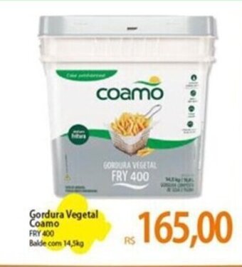 Atacadão Gordura Vegetal Coamo FRY 400 Balde com 14,5kg oferta
