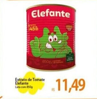 Atacadão Extrato de Tomate Elefante Lata com 850g oferta