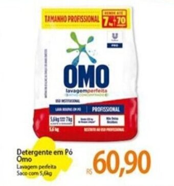 Atacadão Detergente em Pó Omo Lavagem perfeita Saco com 5,6kg oferta