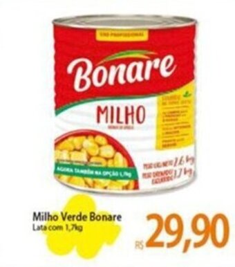 Atacadão Milho Verde Bonare Lata com 1,7kg oferta