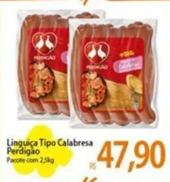 Atacadão Linguiça Tipo Calabresa Perdigão Pacote com 2,5kg oferta