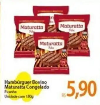 Atacadão Hambúrguer Bovino Maturatta Congelado Picanha Unidade com 180g oferta