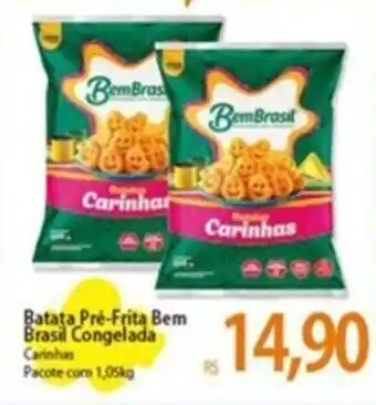 Atacadão Batata Pre-Frita Bem Brasil Congelada Carinhas Pacote com 1,05kg oferta