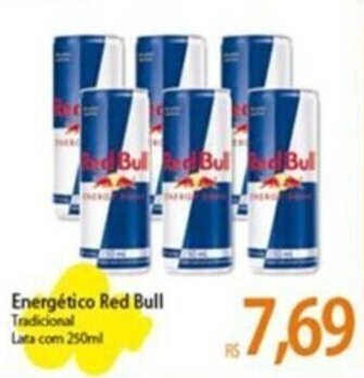 Atacadão Energético Red Bull Lata com 250ml oferta