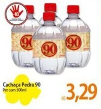 Atacadão Cachaça Pedra 90 Pet com 500ml oferta