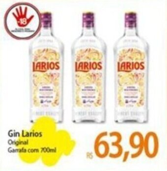 Atacadão Gin Larios Original Garrafa com 700ml oferta