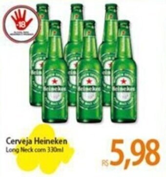 Atacadão Cerveja Heineken Long Neck com 330ml oferta