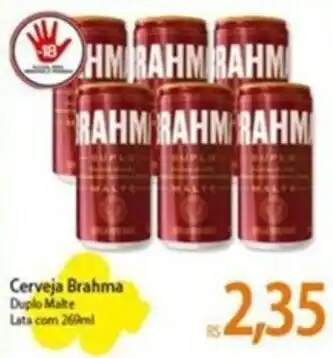 Atacadão Cerveja Brahma Duplo Malte Lata com 260ml oferta