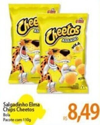 Atacadão Salgadinho Elma Chips Cheetos Bola Pacote com 110g oferta