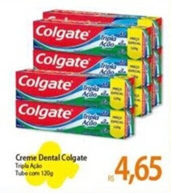 Atacadão Creme Dental Colgate Tripla Ação Tubo com 120g oferta