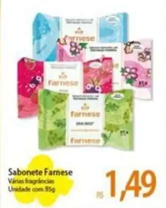 Atacadão Sabonete Farnese Várias fragrâncias Unidade com 85g oferta