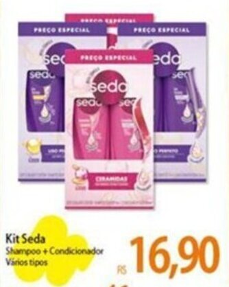 Atacadão Kit Seda Shampoo+Condicionador Vários tipos oferta
