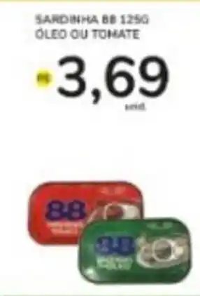 Sardinha 88 125g oleo ou Tomate