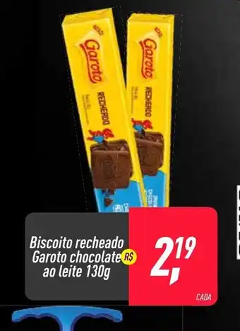 Frangolândia Biscoito recheado Garoto chocolate ao Leite 130g oferta