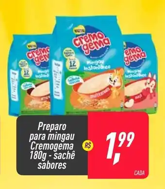 Frangolândia Preparo para Mingau Cremogema 180g sabores oferta