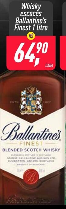 Frangolândia Whisky escoces Ballantine's Finest 1L oferta
