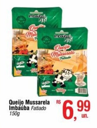 Fort Atacadista Queijo Mussarela Imbaúba Fatiado 150g oferta