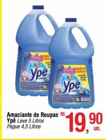 Fort Atacadista Amaciante de Roupas Ypê Leve 5 Litros Pague 4,5 Litros oferta