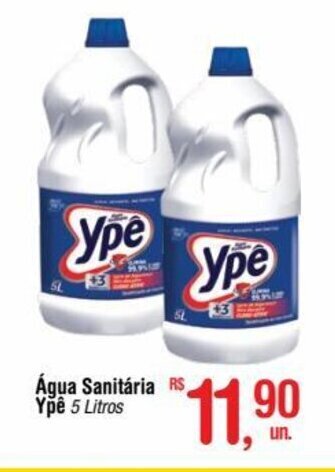 Fort Atacadista Água Sanitária Ypê 5 Litros oferta