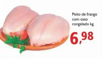Supermercados ABC Peito de frango com osso congelado kg oferta