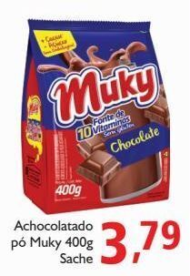 Achocolatado pó muky 400g sachê