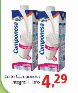 Supermercados ABC Leite camponesa integral 1 litro oferta