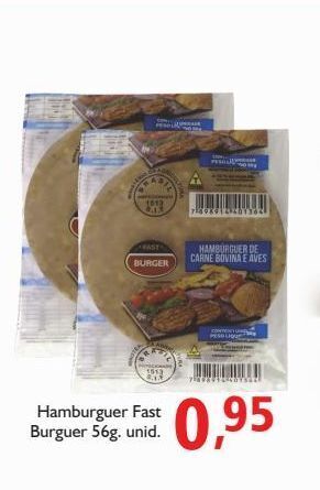 Supermercados ABC Hambúrguer fast burguer 56g unid. oferta
