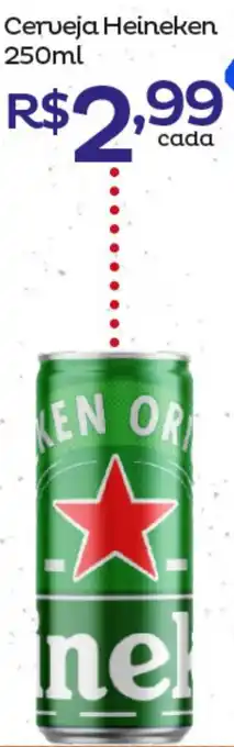 Super Lagoa Cerveja Heineken 250ml oferta