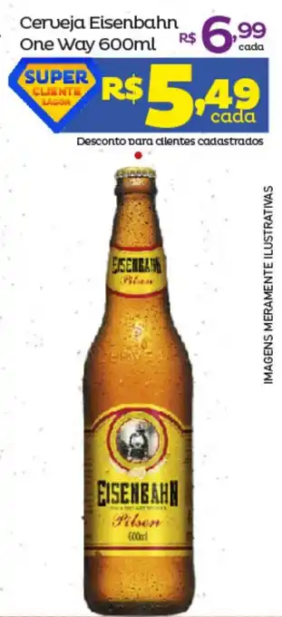 Super Lagoa Cerveja Eisenbahn One Way 600ml oferta
