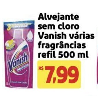 Extra Supermercado Alvejante sem cloro Vanish várias fragrâncias refil 500 ml oferta