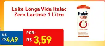 Nagumo Leite Longa Vida Italac Zero Lactose 1L oferta