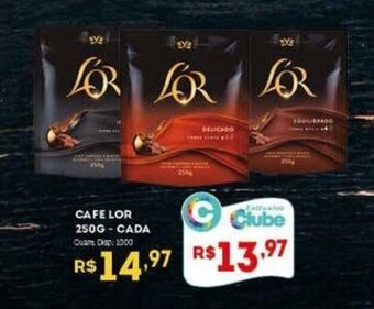 Bistek Supermercados CAFE LOR 250G - CADA oferta