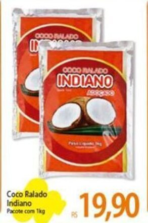 Atacadão Coco Ralado Indiano Pacote com 1kg oferta