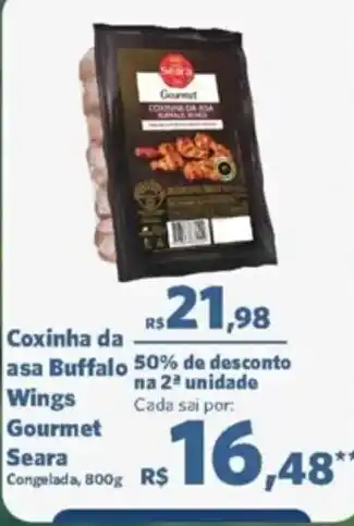 Sam's Club Coxinha da asa Buffalo 50% de desconto na 2ª unidade Wings Cada sai por: Gourmet Seara Congelada, 800g oferta