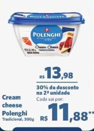 Sam's Club Cream cheese Polenghi Tradicional, 300g oferta