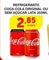 Roldão Refrigerante coca cola original ou sem açúcar 350ml oferta