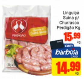 Barbosa Supermercados Linguica Suina P/ Churrasco Perdigao 1kg oferta