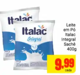 Barbosa Supermercados Leite de po Italac Integral Sache 400g oferta