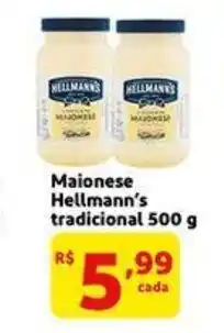 Extra Supermercado Maionese Hellmann's Tradicional 500g oferta