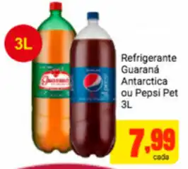 Barbosa Supermercados Refrigerante Guarana Antarctica ou Pepsi Pet 3L oferta