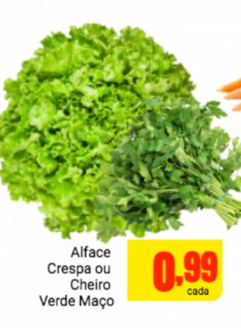 Barbosa Supermercados Alface Crespa ou Cheiro verde Maco oferta