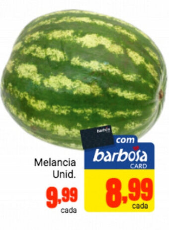 Barbosa Supermercados Melancia unid. oferta