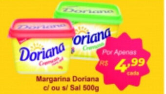 Barbosa Supermercados Margarina Doriana c/ ou s/ sal 500g oferta