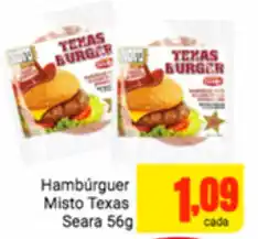 Barbosa Supermercados Hamburguer Misto Texas Seara 56g oferta