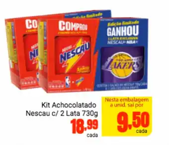 Barbosa Supermercados Kit Achocolatado Nescau c/2 lata 730g oferta