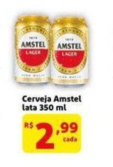 Extra Supermercado Cerveja Amstel lata 350ml oferta