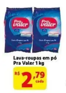 Extra Supermercado Lava roupas em po Pra Valer 1kg oferta