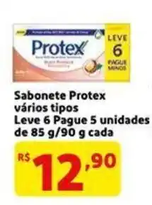 Extra Supermercado Sabonete Protex varios tipos Leve 6 Pague 5 oferta